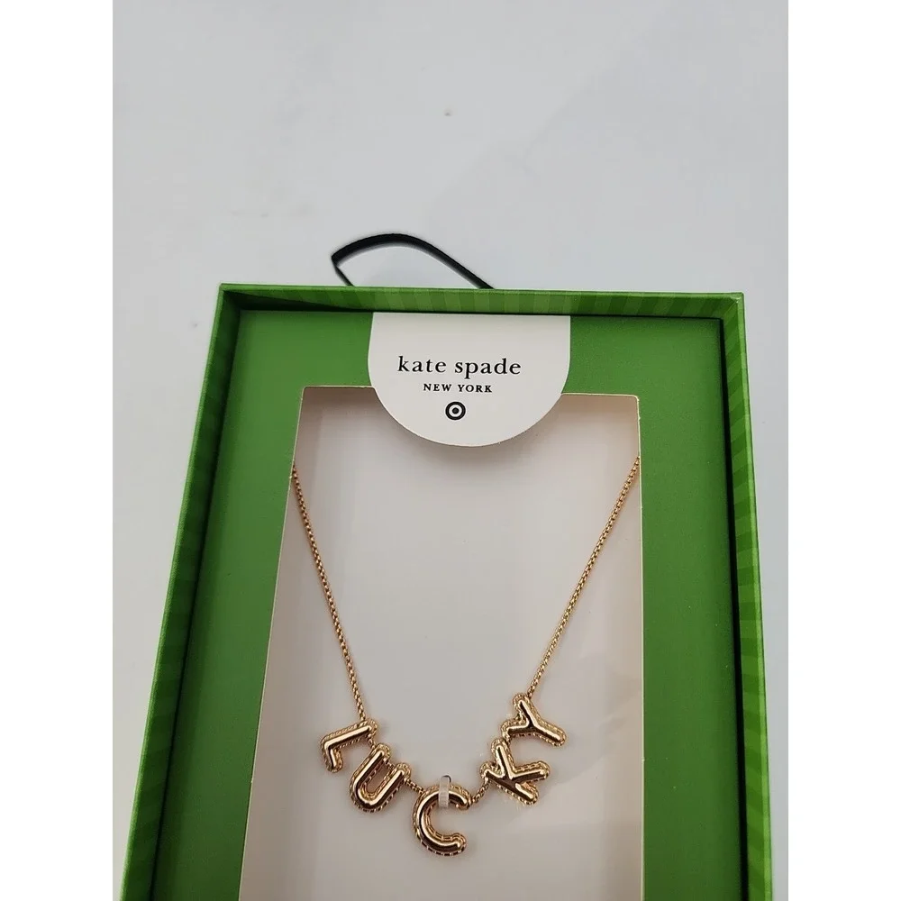 NIB Kate Spade New York‎  x Target  LUCKY  bubble chain necklace